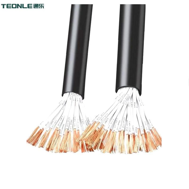 純銅TPU高柔機(jī)器人動(dòng)力拖拉電纜