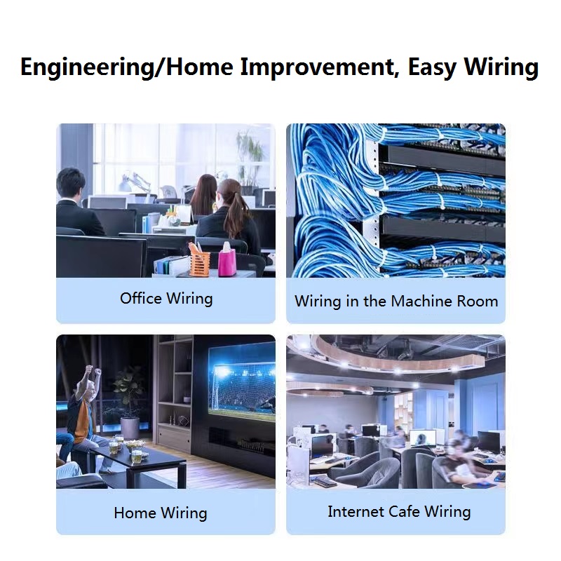 通樂Cat5e Cat6網絡跳線電阻低傳輸更穩定高柔電纜